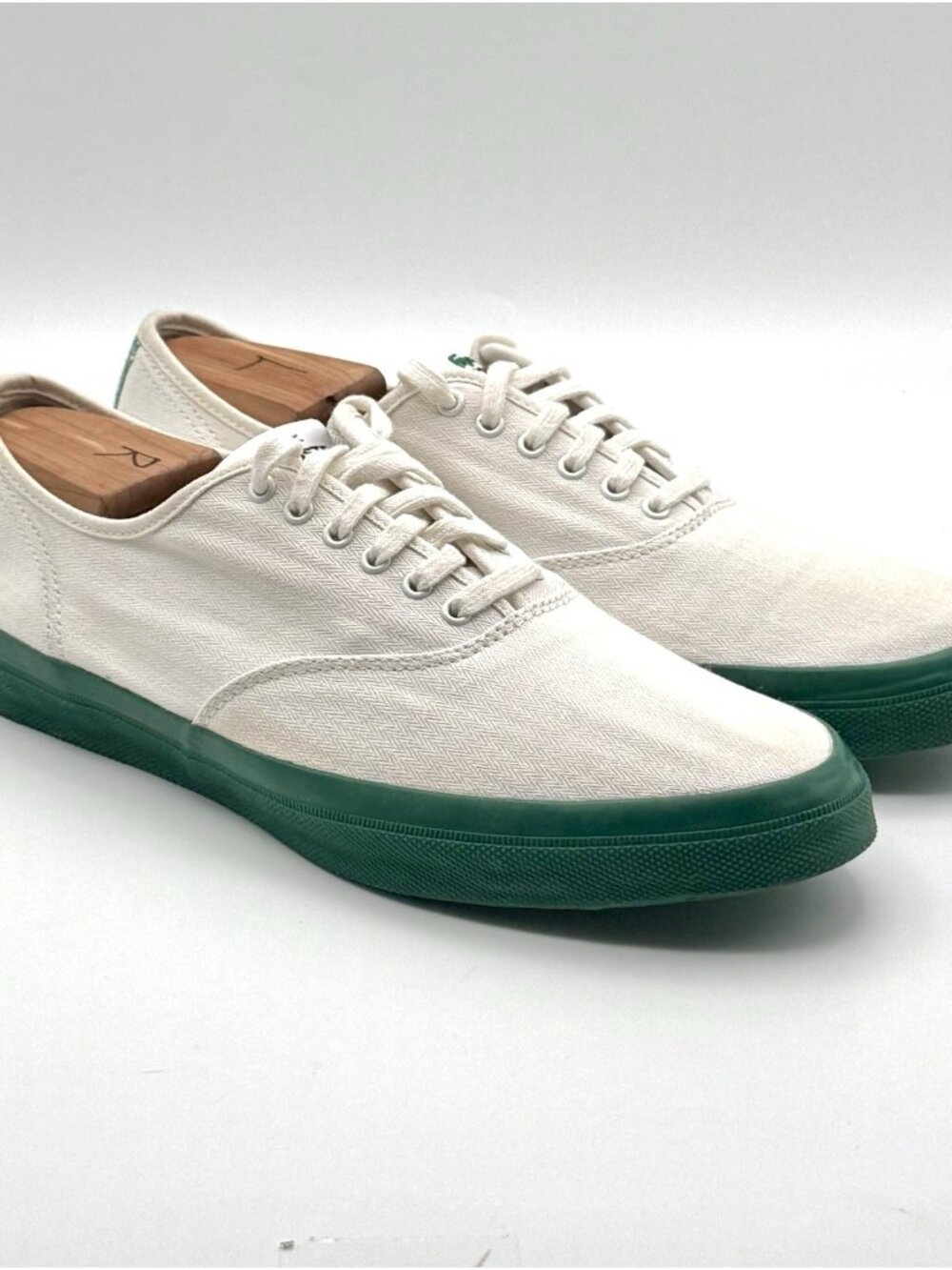 Rare Lacoste Leighton (Legends) Christophe Lemaire Canvas/Green Sneakers Sz-11